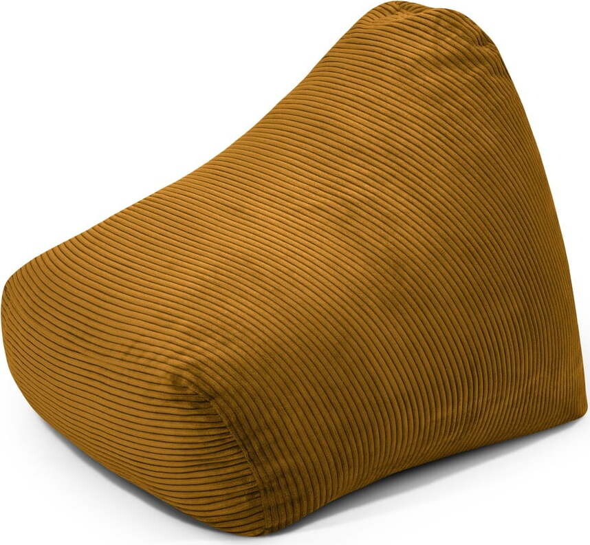 Manšestrový dětský sedací vak v hořčicové barvě Snug 80 – SLOWDOWN