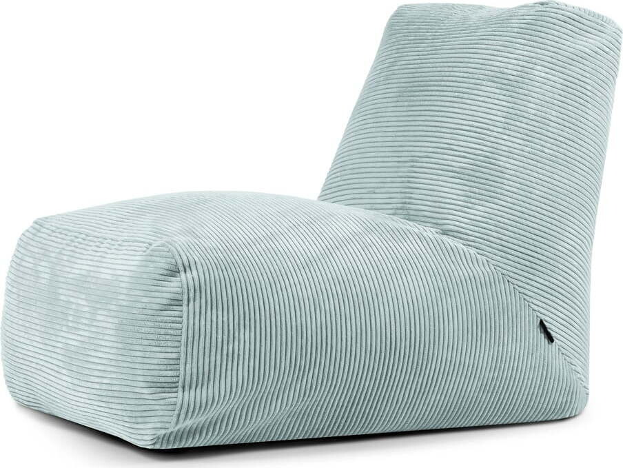 Manšestrový sedací vak v mentolové barvě Tube – SLOWDOWN