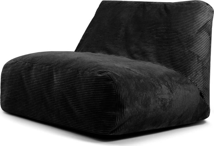 Černý manšestrový sedací vak Sofa Tube – SLOWDOWN