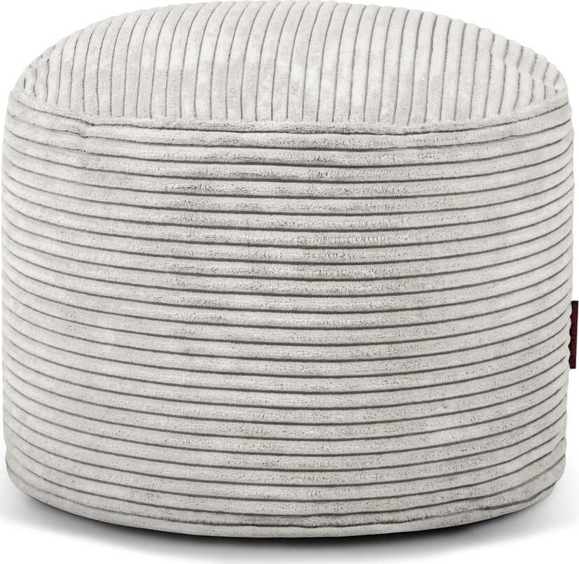 Krémový manšestrový sedací vak Mini – SLOWDOWN