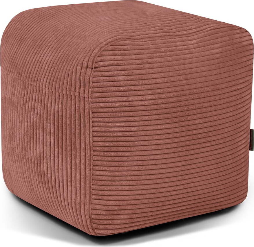 Manšestrový sedací vak v cihlové barvě Plus 50 Lounge – SLOWDOWN