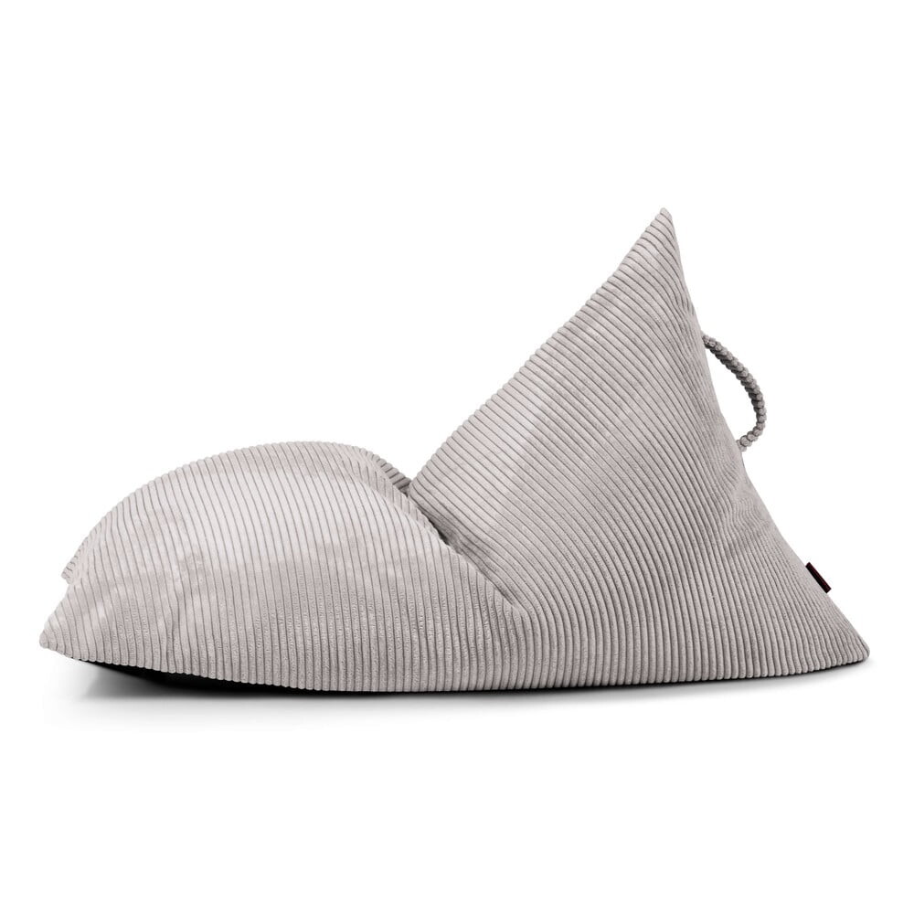 Světle šedý manšestrový dětský sedací vak Razzy – SLOWDOWN