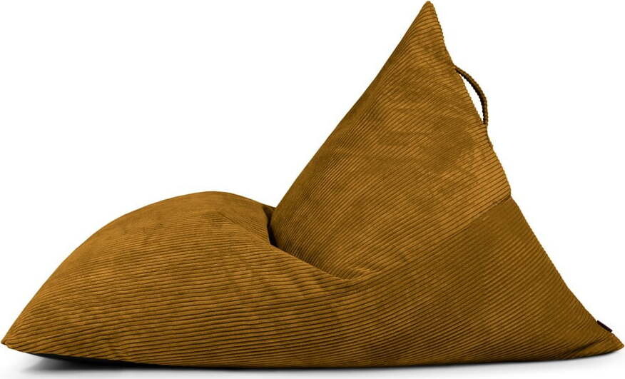 Manšestrový sedací vak v hořčicové barvě Razzmatazz – SLOWDOWN