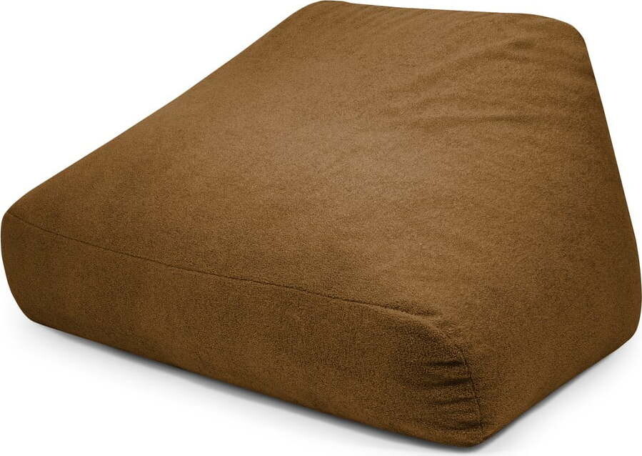 Hnědý sedací vak z textilie bouclé Sofa Snug – SLOWDOWN