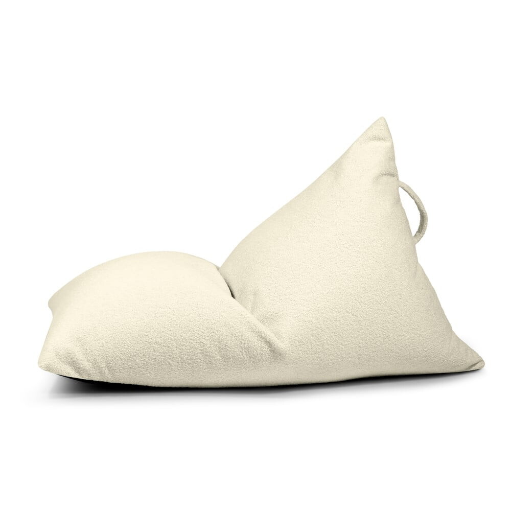 Krémový dětský sedací vak z textilie bouclé Razzy – SLOWDOWN