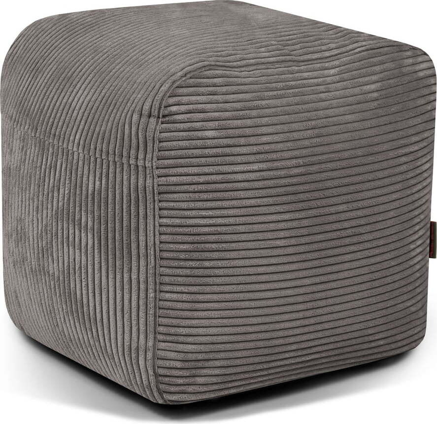 Tmavě šedý manšestrový sedací vak Plus 50 Lounge – SLOWDOWN