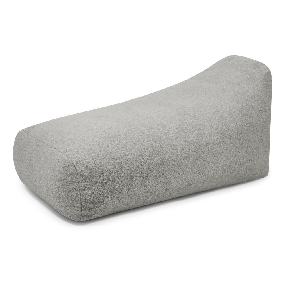 Světle šedý sedací vak z textilie bouclé Snug Long 140 – SLOWDOWN