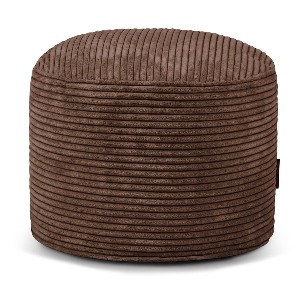 Tmavě hnědý manšestrový sedací vak Mini – SLOWDOWN