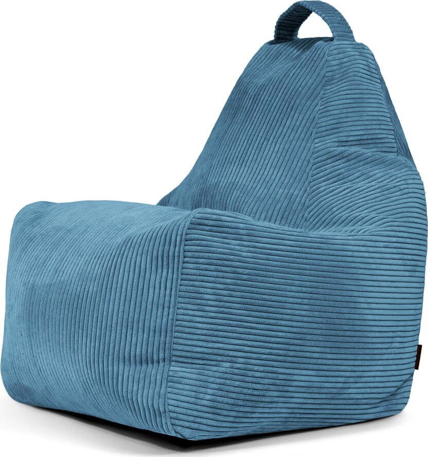 Modrý manšestrový sedací vak Play Amuse – SLOWDOWN