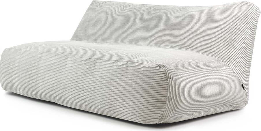 Krémový manšestrový sedací vak Sofa Tube 190 – SLOWDOWN