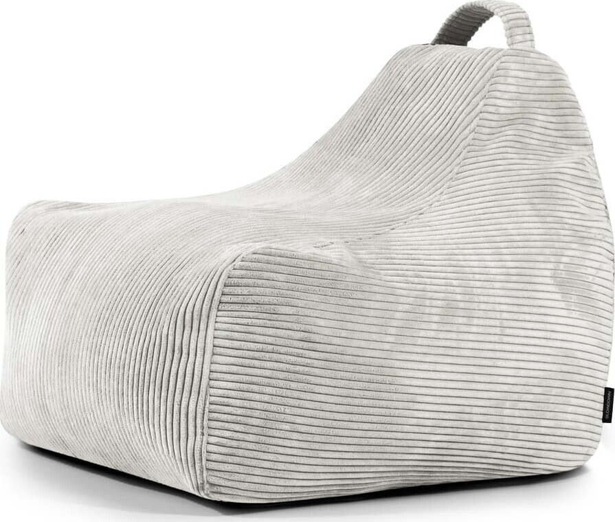 Krémový manšestrový dětský sedací vak Game Amuse – SLOWDOWN