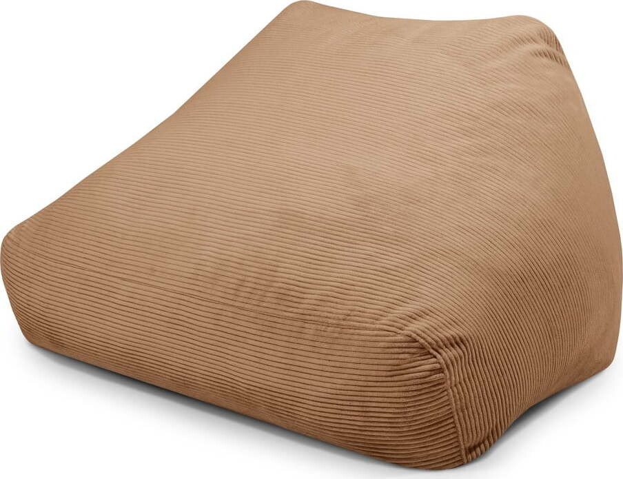 Hnědý manšestrový sedací vak Sofa Snug – SLOWDOWN