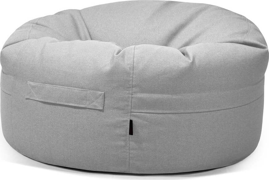 Světle šedý sedací vak Roll 105 – SLOWDOWN