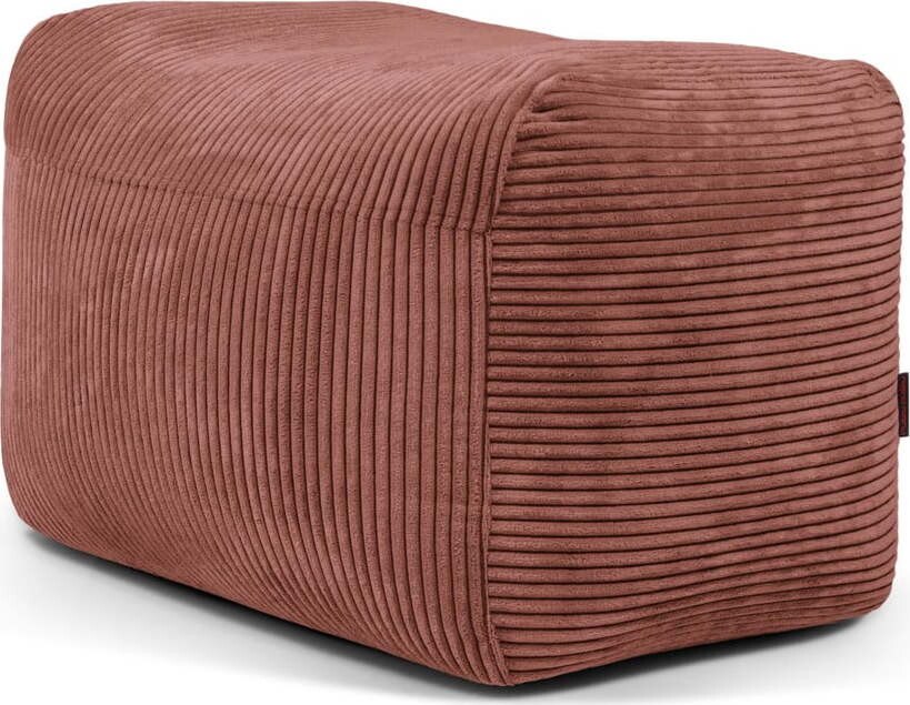 Manšestrový sedací vak v cihlové barvě Plus 70 Lounge – SLOWDOWN