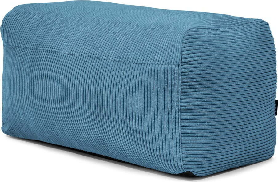 Modrý manšestrový sedací vak Plus 100 Lounge – SLOWDOWN