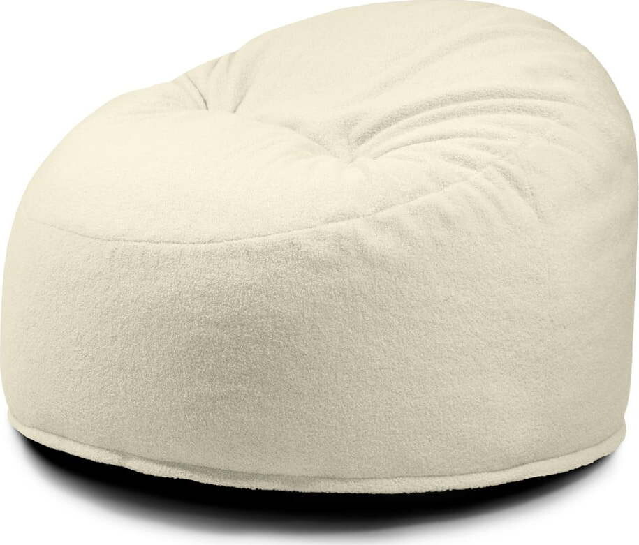 Krémový dětský sedací vak z textilie bouclé Om 85 – SLOWDOWN