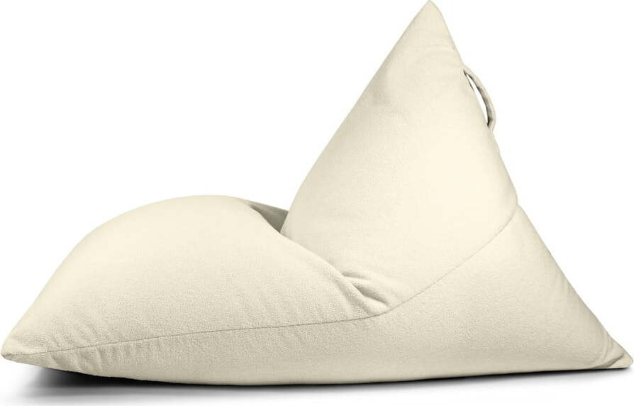 Krémový sedací vak z textilie bouclé Razzmatazz – SLOWDOWN