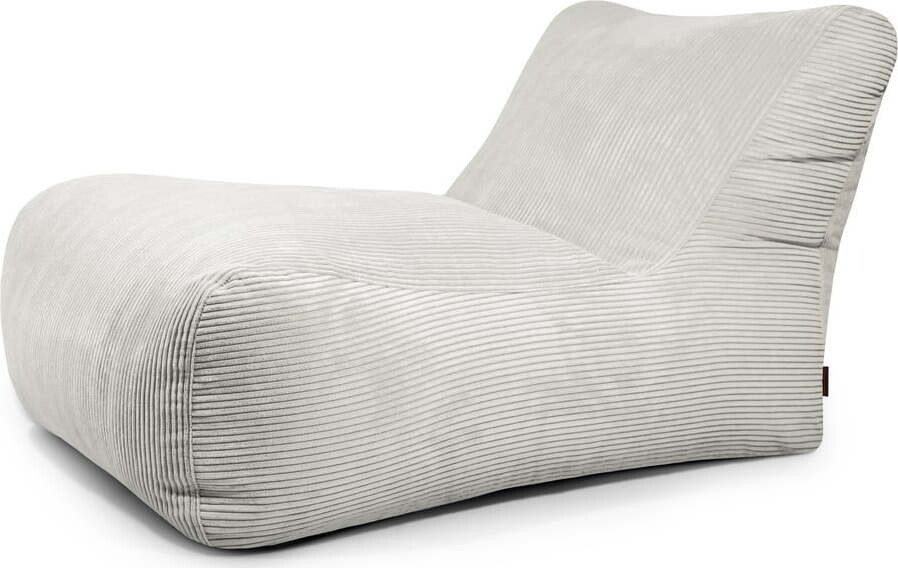 Krémový manšestrový sedací vak Lounge 100 – SLOWDOWN