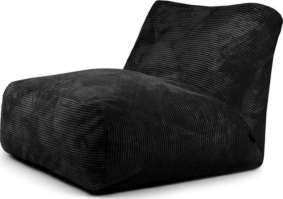 Černý manšestrový sedací vak Tube 100 – SLOWDOWN