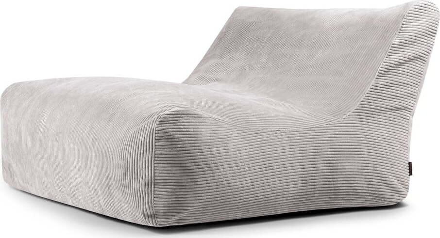 Světle šedý manšestrový sedací vak Sofa Lounge – SLOWDOWN