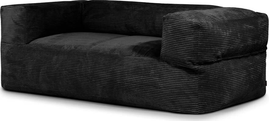 Černý manšestrový sedací vak Sofa MooG – SLOWDOWN