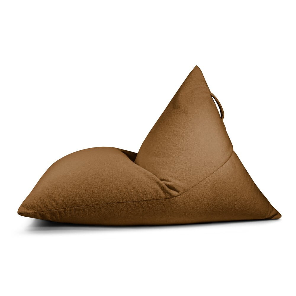 Hnědý sedací vak z textilie bouclé Razzmatazz – SLOWDOWN