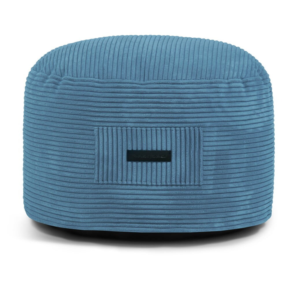 Modrý manšestrový taburet Om 60 – SLOWDOWN