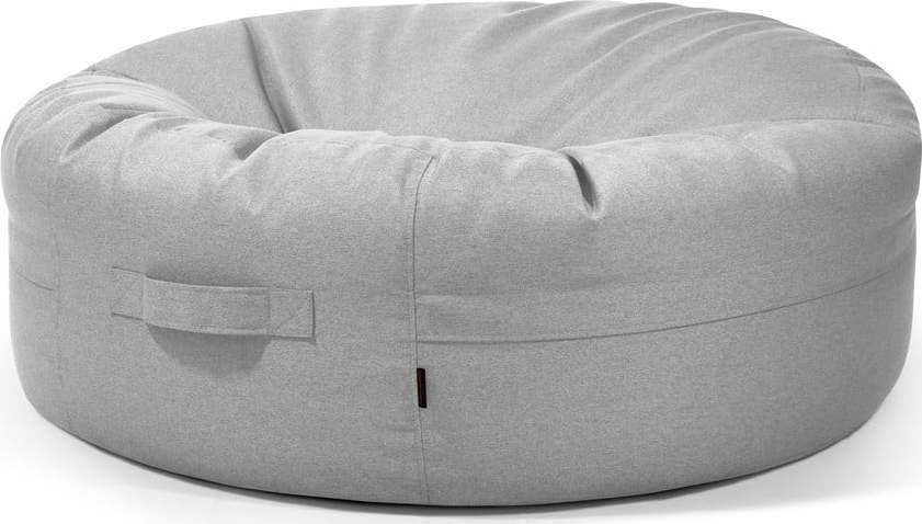 Světle šedý sedací vak Roll 135 – SLOWDOWN