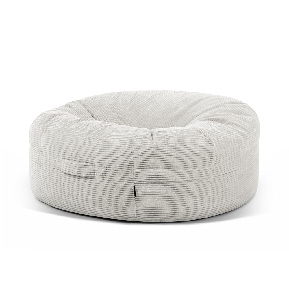 Krémový manšestrový sedací vak Roll 135 – SLOWDOWN