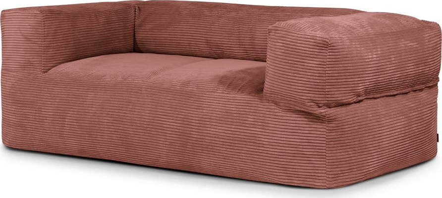 Manšestrový sedací vak v cihlové barvě Sofa MooG – SLOWDOWN