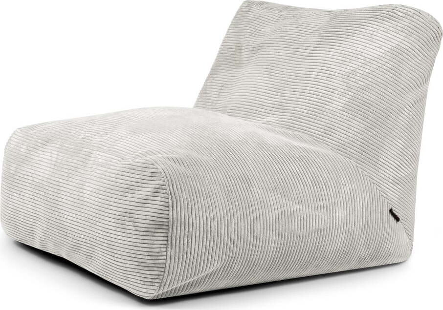 Krémový manšestrový sedací vak Tube 100 – SLOWDOWN