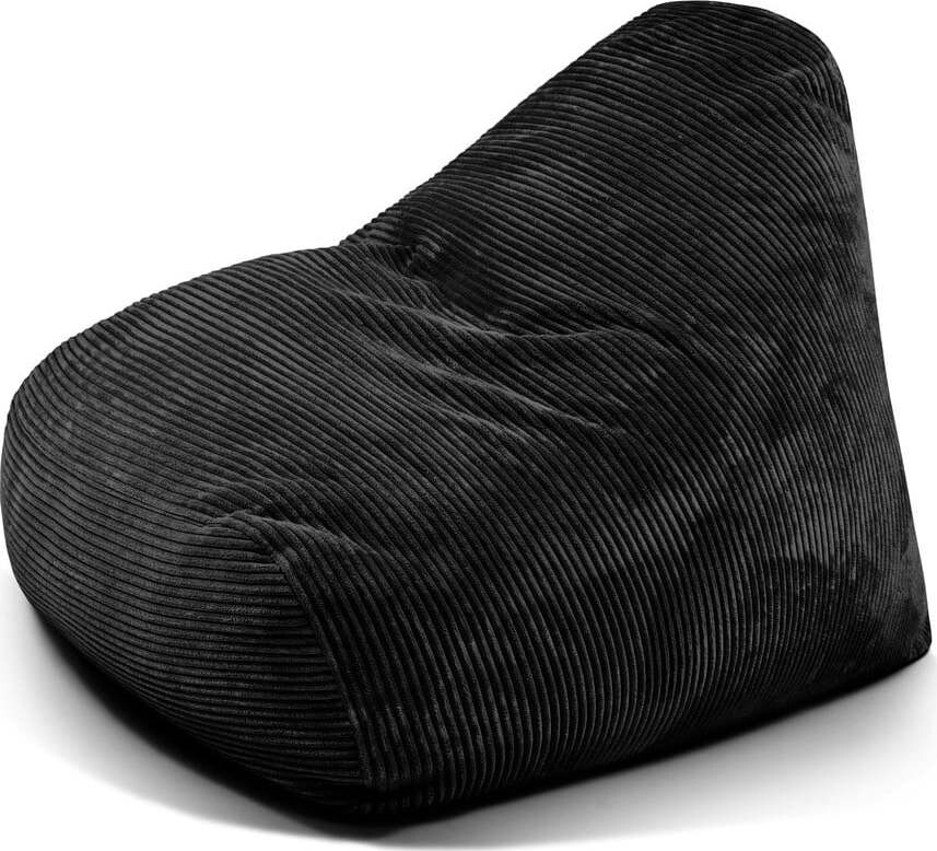 Černý manšestrový sedací vak Snug 100 – SLOWDOWN