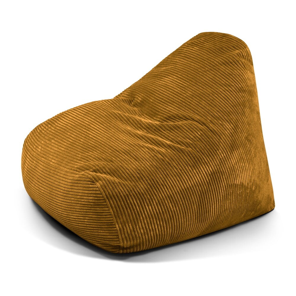 Manšestrový sedací vak v hořčicové barvě Snug 100 – SLOWDOWN