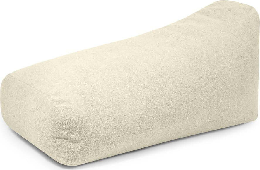 Krémový sedací vak z textilie bouclé Snug 130 – SLOWDOWN