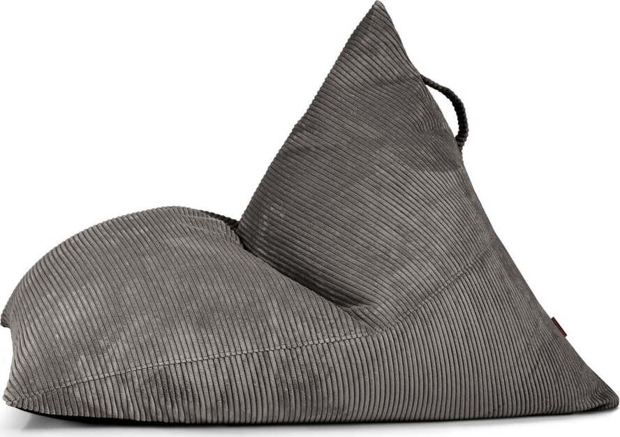 Tmavě šedý manšestrový sedací vak Razz – SLOWDOWN