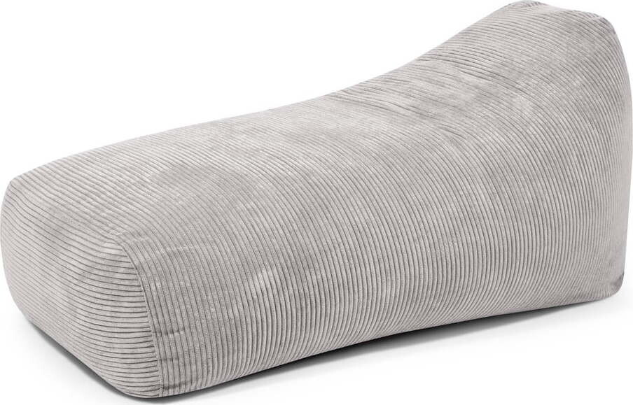 Světle šedý manšestrový sedací vak Snug Long 140 – SLOWDOWN