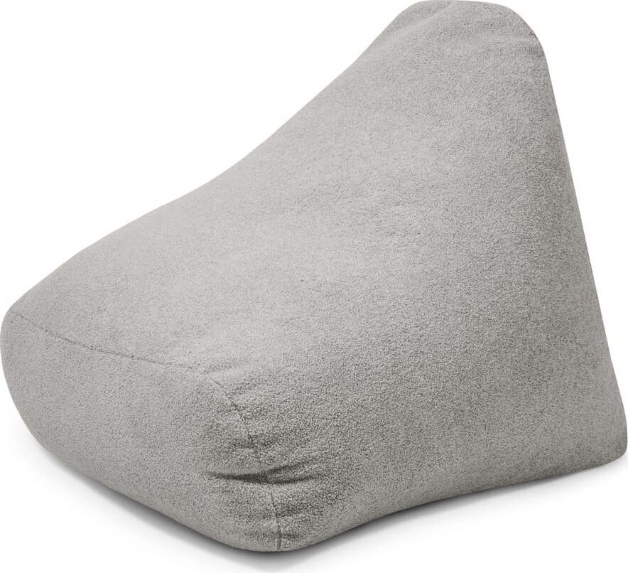 Světle šedý dětský sedací vak z textilie bouclé Snug 80 – SLOWDOWN