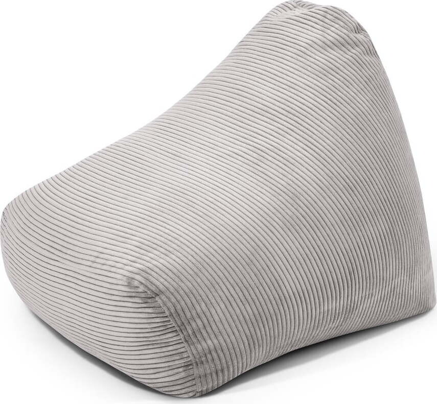 Světle šedý manšestrový dětský sedací vak Snug 80 – SLOWDOWN