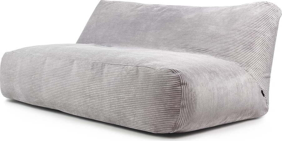 Světle šedý manšestrový sedací vak Sofa Tube 190 – SLOWDOWN