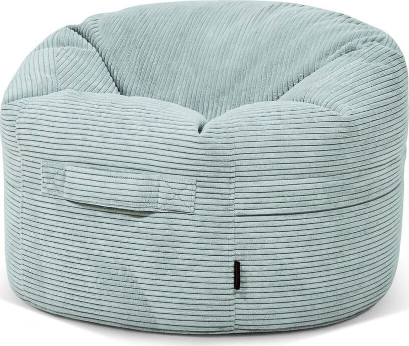 Manšestrový dětský sedací vak v mentolové barvě Roll 80 – SLOWDOWN