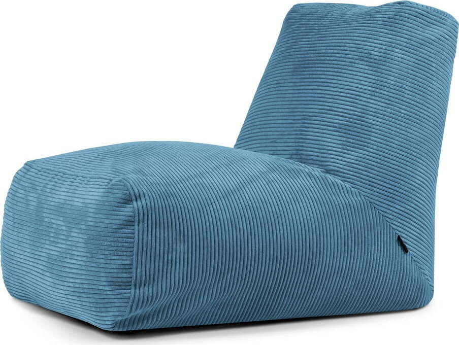 Modrý manšestrový sedací vak Tube – SLOWDOWN