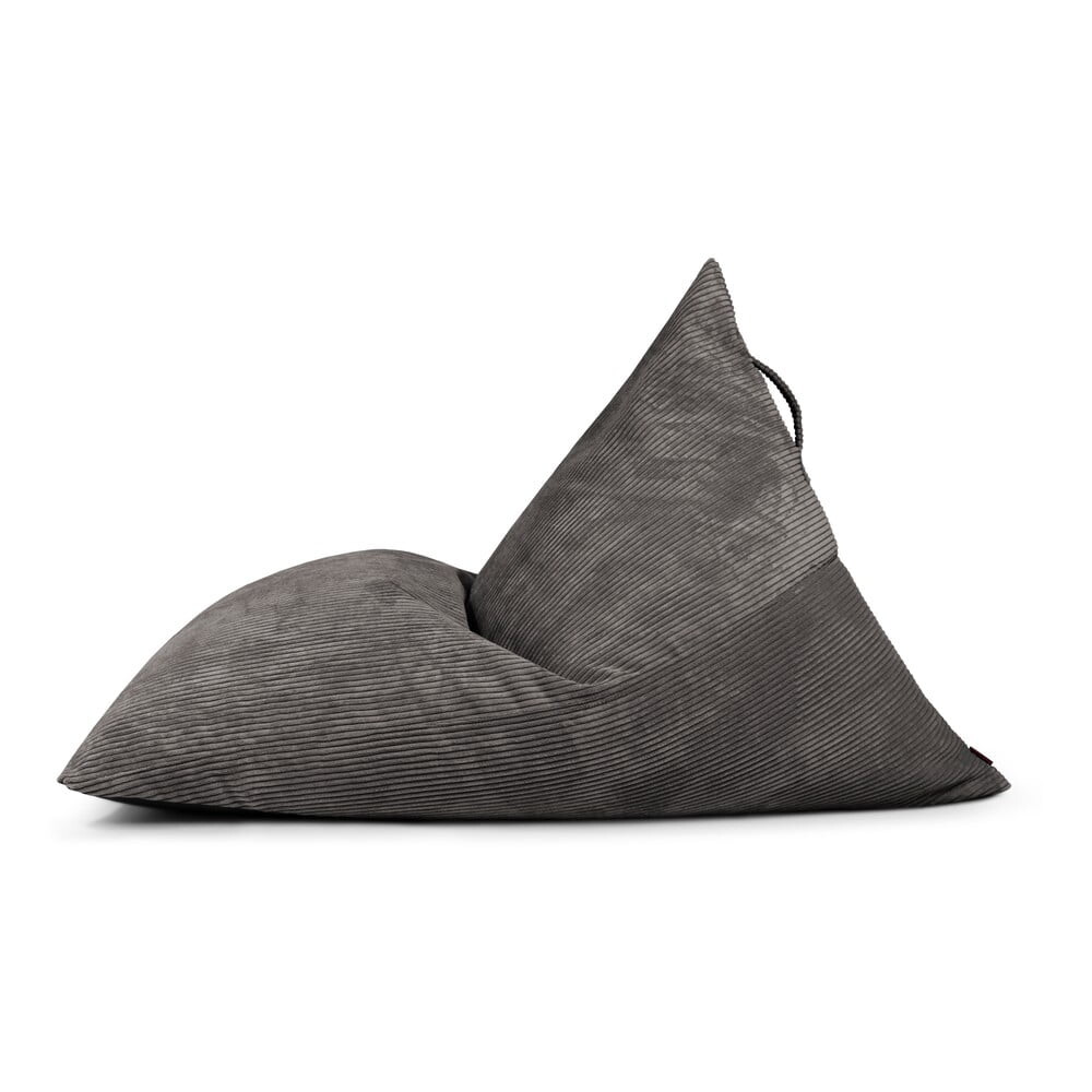 Tmavě šedý manšestrový sedací vak Razzmatazz – SLOWDOWN