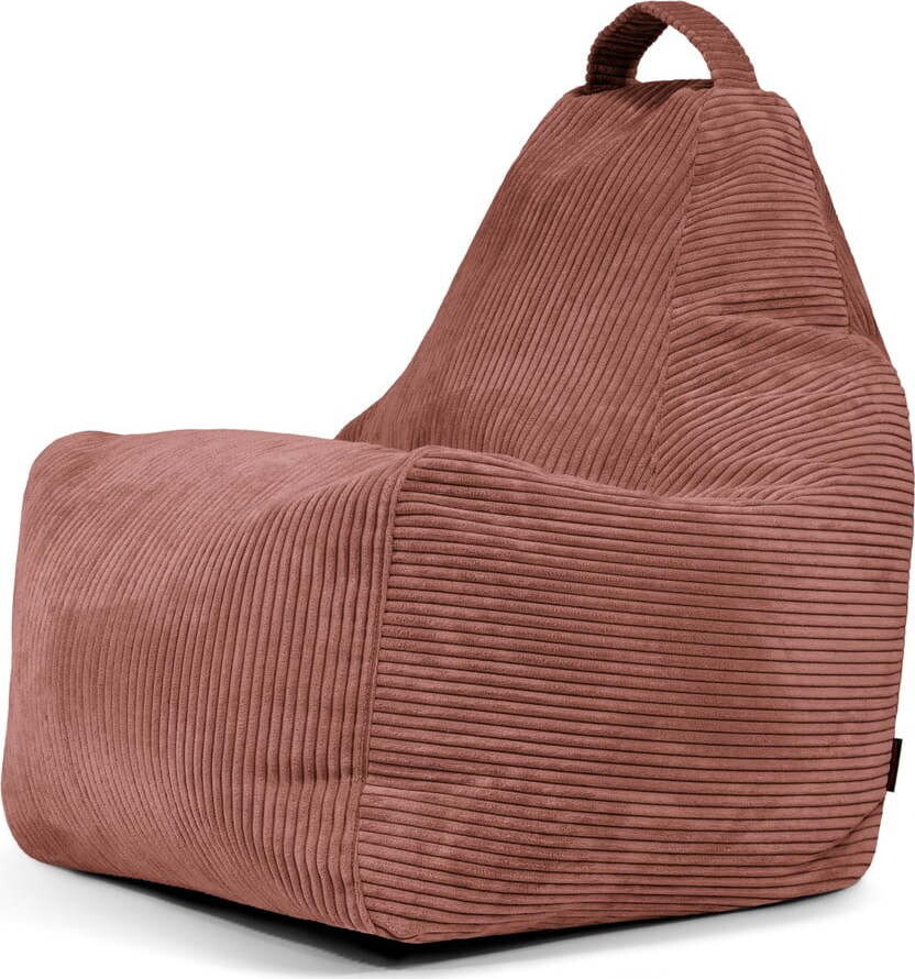 Manšestrový sedací vak v cihlové barvě Play Amuse – SLOWDOWN