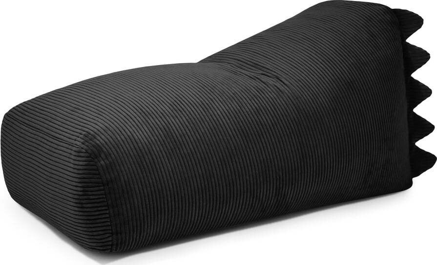 Černý manšestrový dětský sedací vak Snug 130 Dragon – SLOWDOWN