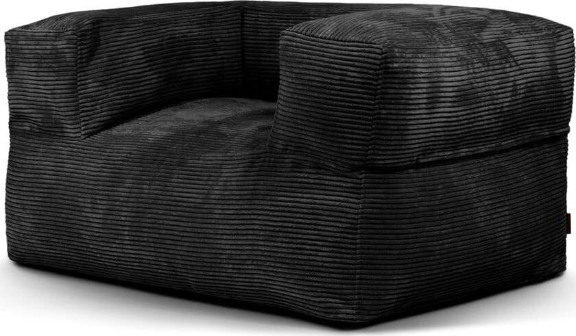 Černý manšestrový sedací vak MooG – SLOWDOWN