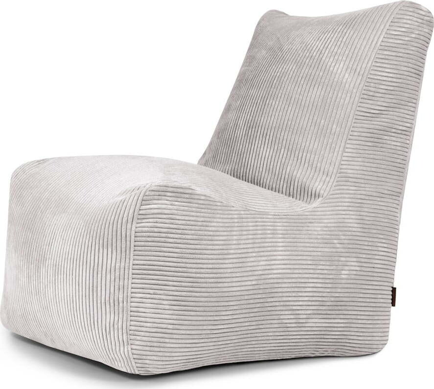 Světle šedý manšestrový sedací vak Seat Lounge – SLOWDOWN