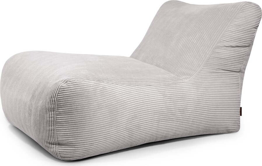 Světle šedý manšestrový sedací vak Lounge 100 – SLOWDOWN