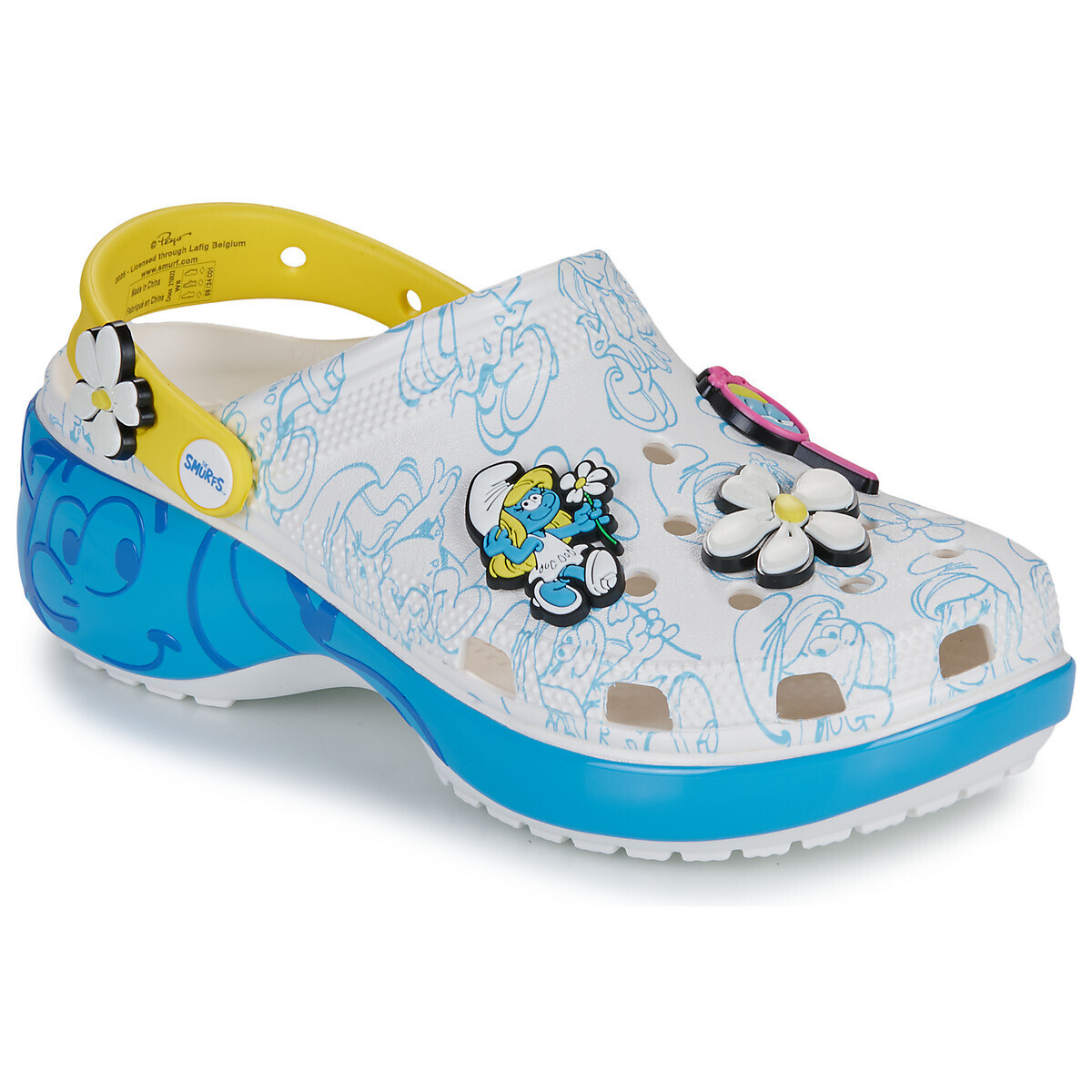 Crocs  Smurfs Platform Clog  Bílá