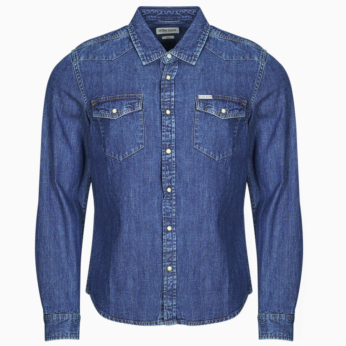 Guess  GJ SLIM LS DENIM  Modrá