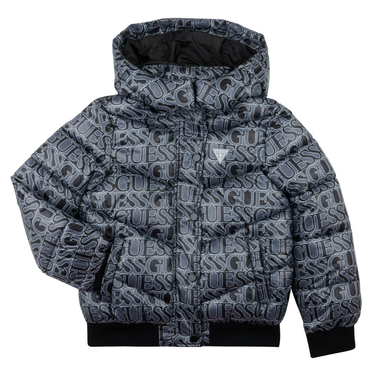 Guess  PADDED HOODED LS  Černá